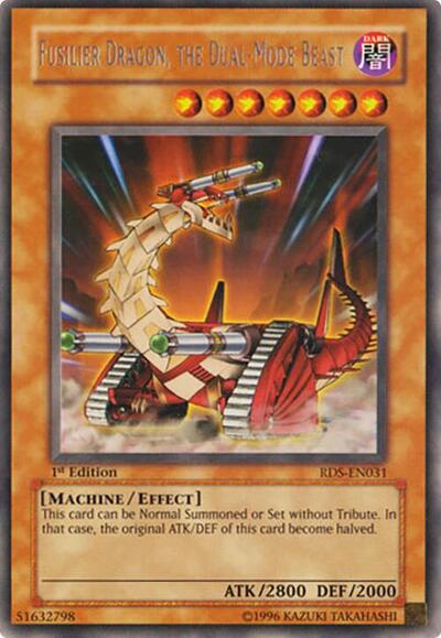 Fusilier Dragon the Dual Mode Beast (RDS) #RDS-EN031 Rare (1st Edition Lightly Played) Rise of Destiny YuGiOh: 2004