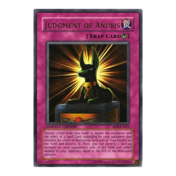 Judgment of Anubis (RDS) #RDS-ENSE3 Ultra Rare (Limited Damaged) Rise of Destiny Special Edition YuGiOh: 2005