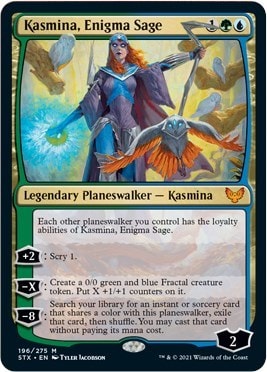 Kasmina Enigma Sage (STX) #196 Mythic Rare (Lightly Played) Strixhaven: School of Mages Magic: The Gathering: 2021