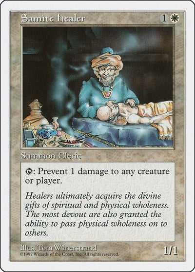 Samite Healer (5ED) #58 Common Fifth Edition Magic: The Gathering: 1997