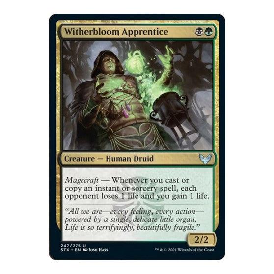 Witherbloom Apprentice (STX) #247 Uncommon (Lightly Played) Strixhaven: School of Mages Magic: The Gathering: 2021
