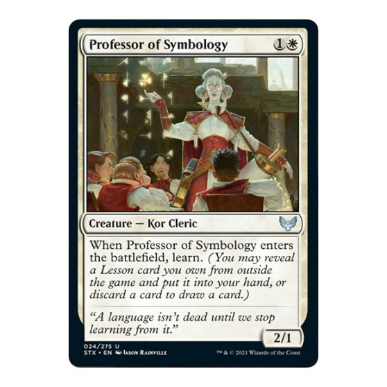Professor of Symbology (STX) #24 Uncommon (Lightly Played) Strixhaven: School of Mages Magic: The Gathering: 2021