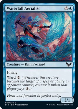Waterfall Aerialist (STX) #61 Common (Lightly Played) Strixhaven: School of Mages Magic: 2021
