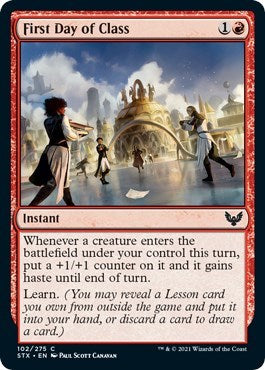 First Day of Class (STX) #102 Common (Lightly Played) Strixhaven: School of Mages Magic: The Gathering: 2021