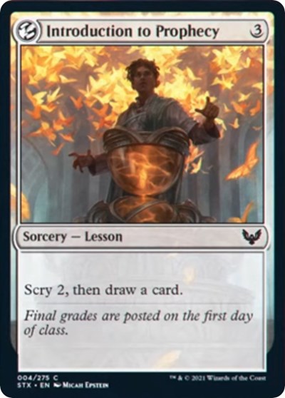 Introduction to Prophecy (STX) #4 Common (Lightly Played) Strixhaven: School of Mages Magic: The Gathering: 2021