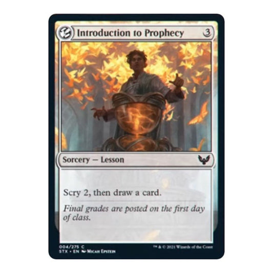 Introduction to Prophecy (STX) #4 Common Strixhaven: School of Mages Magic: The Gathering: 2021