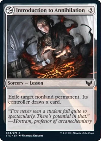 Introduction to Annihilation (STX) #3 Common (Lightly Played) Strixhaven: School of Mages Magic: 2021