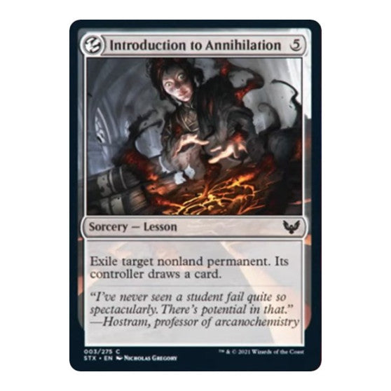 Introduction to Annihilation (STX) #3 Common Strixhaven: School of Mages Magic: The Gathering: 2021