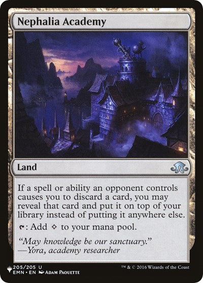 Nephalia Academy (LIST) #EMN-205 Uncommon (Moderately Played) The List Reprints Magic: 2026