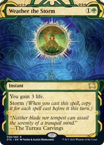 Weather the Storm (STA) #58 Rare (Near Mint) Strixhaven: Mystical Archive Magic: The Gathering: 2021