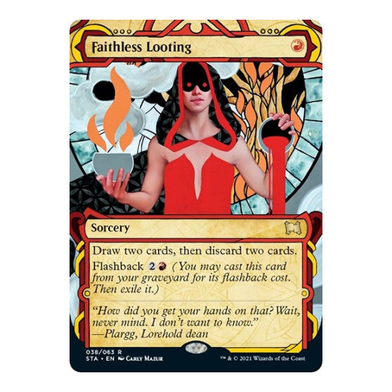 Faithless Looting (STA) #38 Rare (Foil Lightly Played) Strixhaven: Mystical Archive Magic: The Gathering: 2021