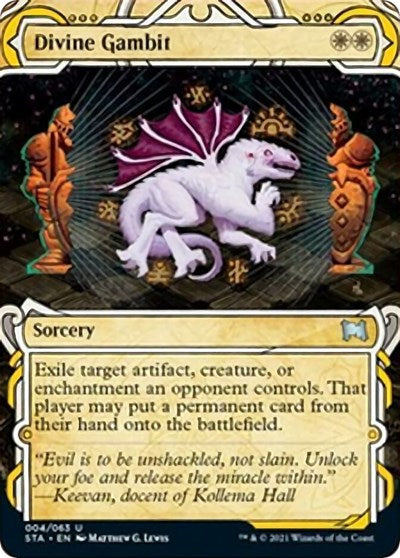 Divine Gambit (STA) #4 Uncommon (Lightly Played) Strixhaven: Mystical Archive Magic: The Gathering: 2021