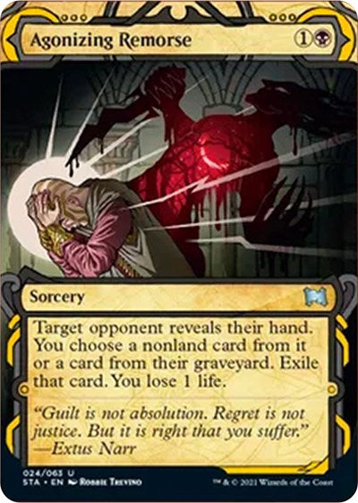 Agonizing Remorse (STA) #24 Uncommon (Lightly Played) Strixhaven: Mystical Archive Magic: The Gathering: 2021
