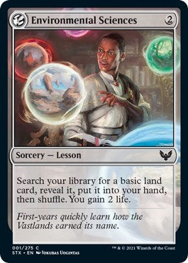 Environmental Sciences (STX) #1 Common (Lightly Played) Strixhaven: School of Mages Magic: The Gathering: 2021
