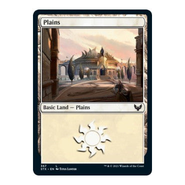 Plains (367) (STX) #367 Land (Foil Lightly Played) Strixhaven: School of Mages Magic: The Gathering: 2021