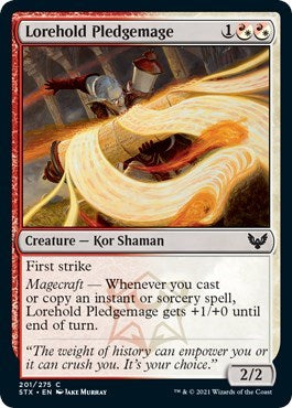 Lorehold Pledgemage (STX) #201 Common (Lightly Played) Strixhaven: School of Mages Magic: The Gathering: 2021