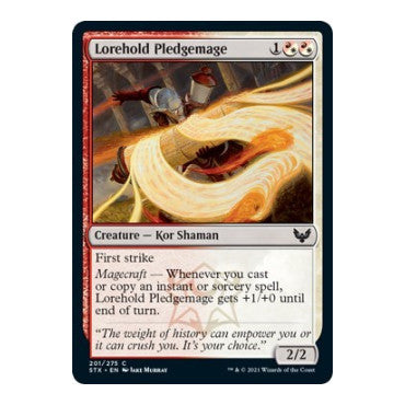 Lorehold Pledgemage (STX) #201 Common (Lightly Played) Strixhaven: School of Mages Magic: The Gathering: 2021