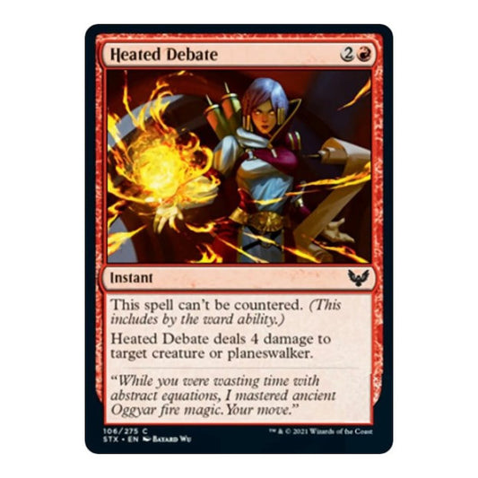 Heated Debate (STX) #106 Common Strixhaven: School of Mages Magic: The Gathering: 2021