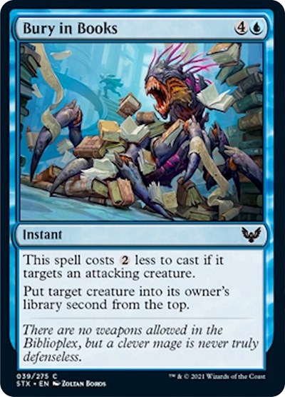 Bury in Books (STX) #39 Common Strixhaven: School of Mages Magic: 2021