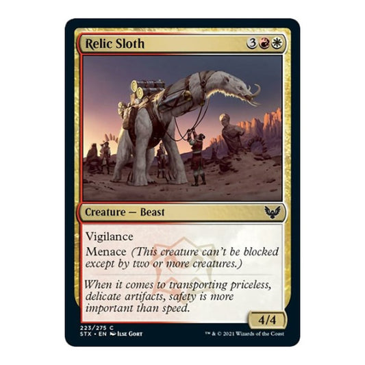 Relic Sloth (STX) #223 Common (Lightly Played) Strixhaven: School of Mages Magic: The Gathering: 2021