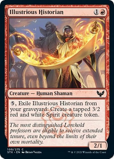 Illustrious Historian (STX) #109 Common (Lightly Played) Strixhaven: School of Mages Magic: The Gathering: 2021