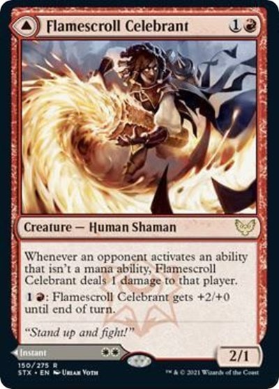 Flamescroll Celebrant (STX) #150 Rare (Lightly Played) Strixhaven: School of Mages Magic: The Gathering: 2021