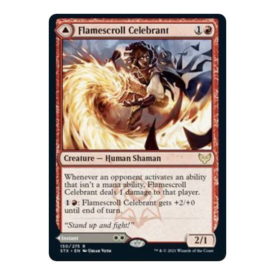 Flamescroll Celebrant (STX) #150 Rare (Lightly Played) Strixhaven: School of Mages Magic: The Gathering: 2021