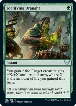 Fortifying Draught (STX) #132 Uncommon (Lightly Played) Strixhaven: School of Mages Magic: The Gathering: 2021