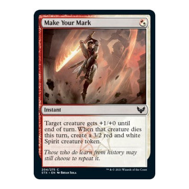 Make Your Mark (STX) #204 Common (Lightly Played) Strixhaven: School of Mages Magic: The Gathering: 2021