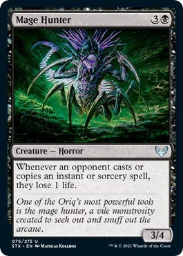 Mage Hunter (STX) #76 Uncommon (Lightly Played) Strixhaven: School of Mages Magic: The Gathering: 2021