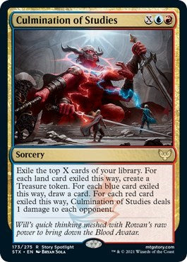 Culmination of Studies (STX) #173 Rare (Moderately Played) Strixhaven: School of Mages Magic: The Gathering: 2021