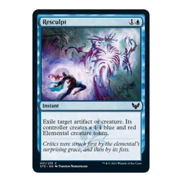 Resculpt (STX) #51 Common (Lightly Played) Strixhaven: School of Mages Magic: The Gathering: 2021