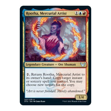 Rootha, Mercurial Artist (STX) #227 Uncommon (Lightly Played) Strixhaven: School of Mages Magic: The Gathering: 2021