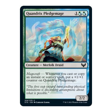Quandrix Pledgemage (STX) #219 Common (Foil Lightly Played) Strixhaven: School of Mages Magic: The Gathering: 2021