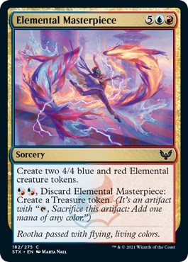 Elemental Masterpiece (STX) #182 Common (Lightly Played) Strixhaven: School of Mages Magic: The Gathering: 2021
