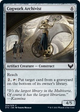 Cogwork Archivist (STX) #254 Common Strixhaven: School of Mages Magic: The Gathering: 2021