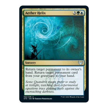 Aether Helix (STX) #162 Uncommon (Foil Lightly Played) Strixhaven: School of Mages Magic: The Gathering: 2021