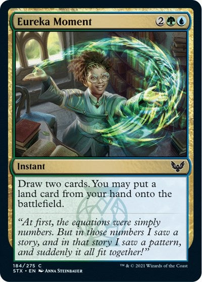Eureka Moment (STX) #184 Common (Lightly Played) Strixhaven: School of Mages Magic: The Gathering: 2021