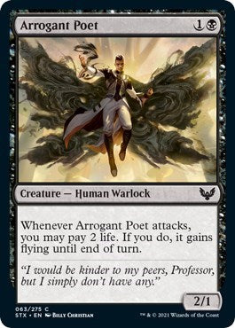 Arrogant Poet (STX) #63 Common Strixhaven: School of Mages Magic: 2021