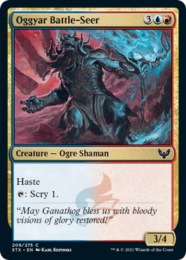Oggyar Battle Seer (STX) #209 Common Strixhaven: School of Mages Magic: The Gathering: 2021