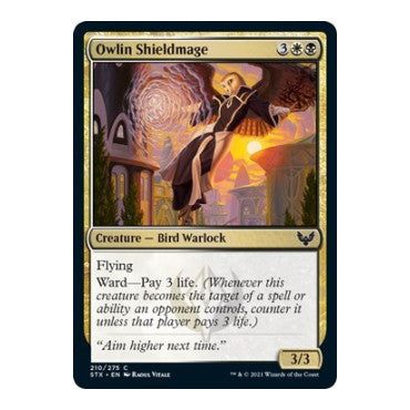 Owlin Shieldmage (STX) #210 Common Strixhaven: School of Mages Magic: The Gathering: 2021