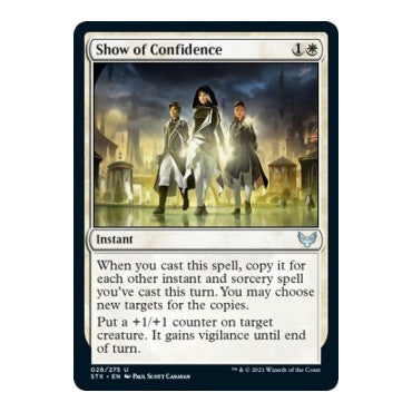 Show of Confidence (STX) #28 Uncommon (Lightly Played) Strixhaven: School of Mages Magic: The Gathering: 2021