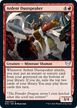 Ardent Dustspeaker (STX) #92 Uncommon (Lightly Played) Strixhaven: School of Mages Magic: The Gathering: 2021