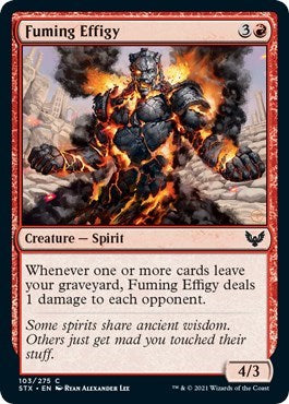 Fuming Effigy (STX) #103 Common (Lightly Played) Strixhaven: School of Mages Magic: 2021