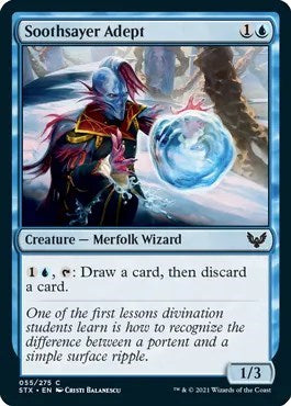 Soothsayer Adept (STX) #55 Common (Lightly Played) Strixhaven: School of Mages Magic: 2021