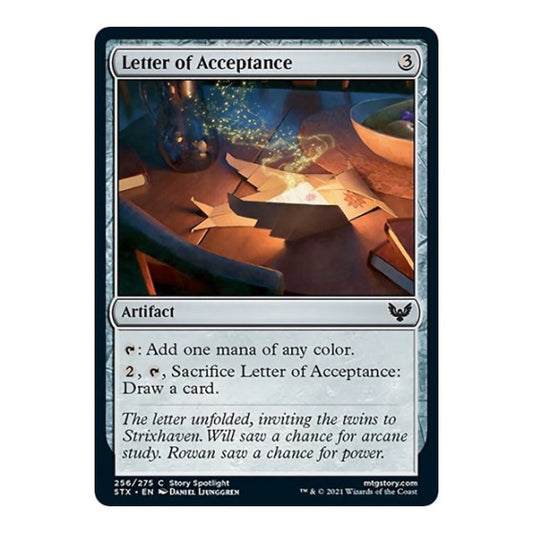 Letter of Acceptance (STX) #256 Common Strixhaven: School of Mages Magic: The Gathering: 2021