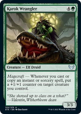 Karok Wrangler (STX) #135 Uncommon (Lightly Played) Strixhaven: School of Mages Magic: The Gathering: 2021