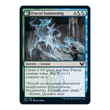 Fractal Summoning (STX) #187 Common Strixhaven: School of Mages Magic: The Gathering: 2021