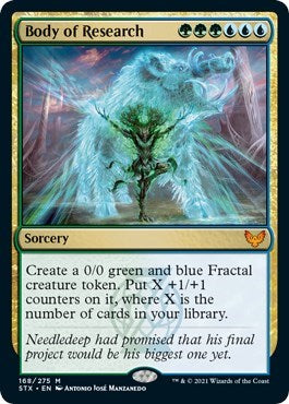 Body of Research (STX) #168 Mythic Rare (Near Mint) Strixhaven: School of Mages Magic: The Gathering: 2021