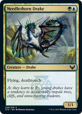 Needlethorn Drake (STX) #208 Common (Lightly Played) Strixhaven: School of Mages Magic: 2021